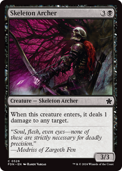 Skeleton Archer (FDN-526) [Foundations] MTG Single Wizards of the Coast