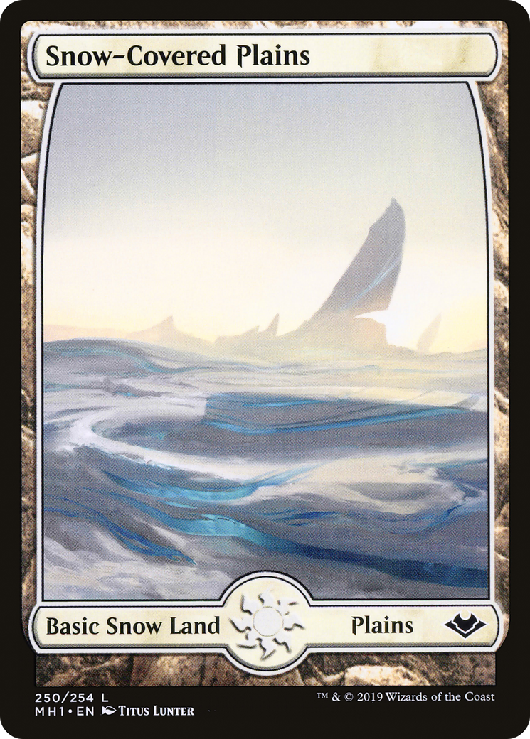 Snow-Covered Plains (MH1-250) [Modern Horizons] MTG Single Modern Horizons