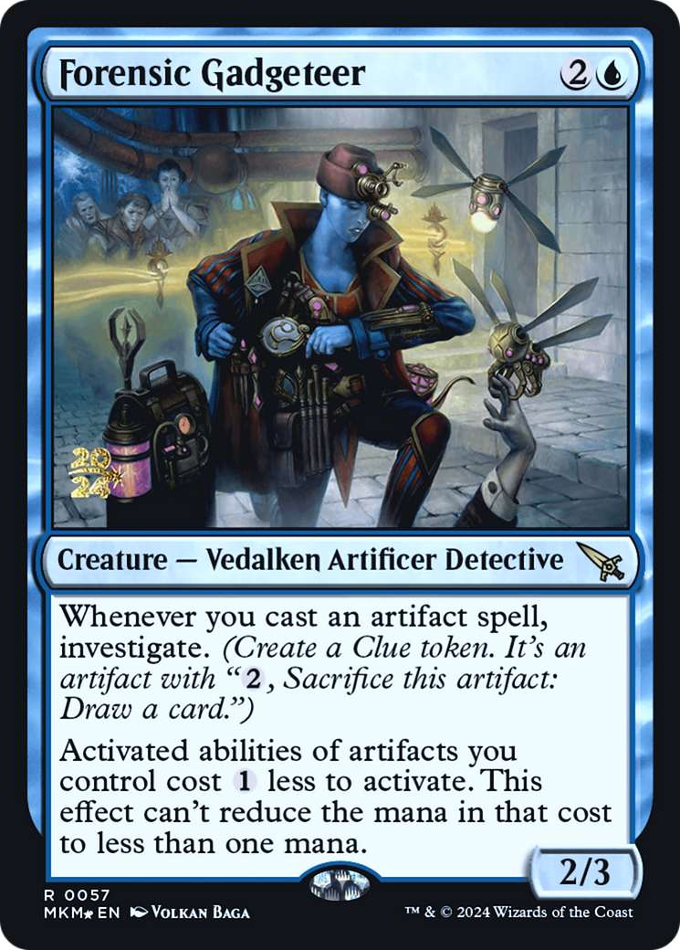 Forensic Gadgeteer (PRE-057) [Murders at Karlov Manor Promos] Foil MTG Single Wizards of the Coast