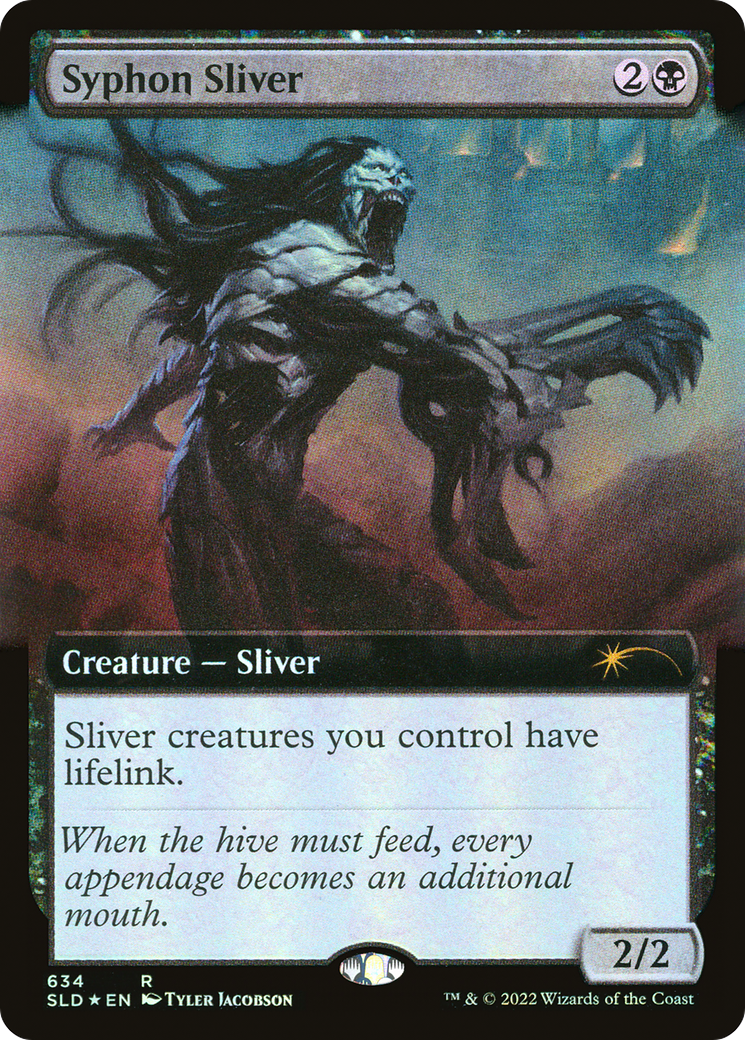Syphon Sliver (SLD-634) [Secret Lair Drop] (Extended Art) Foil MTG Single Wizards of the Coast