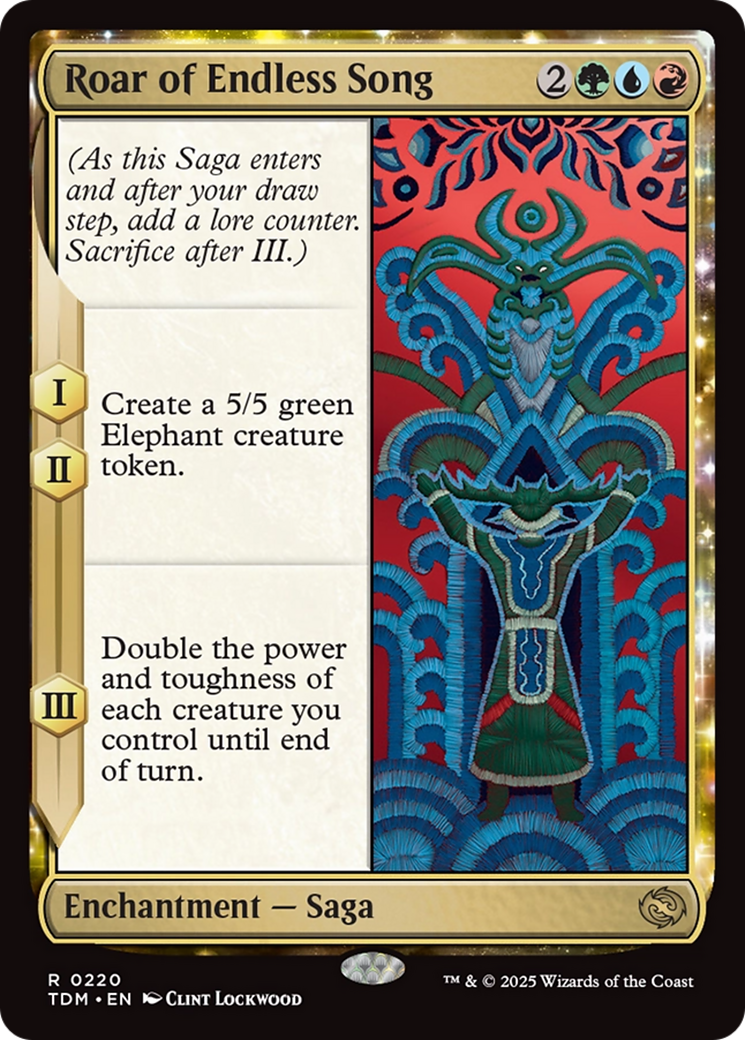 Roar of Endless Song (TDM-220) [Tarkir: Dragonstorm] Foil MTG Single Wizards of the Coast