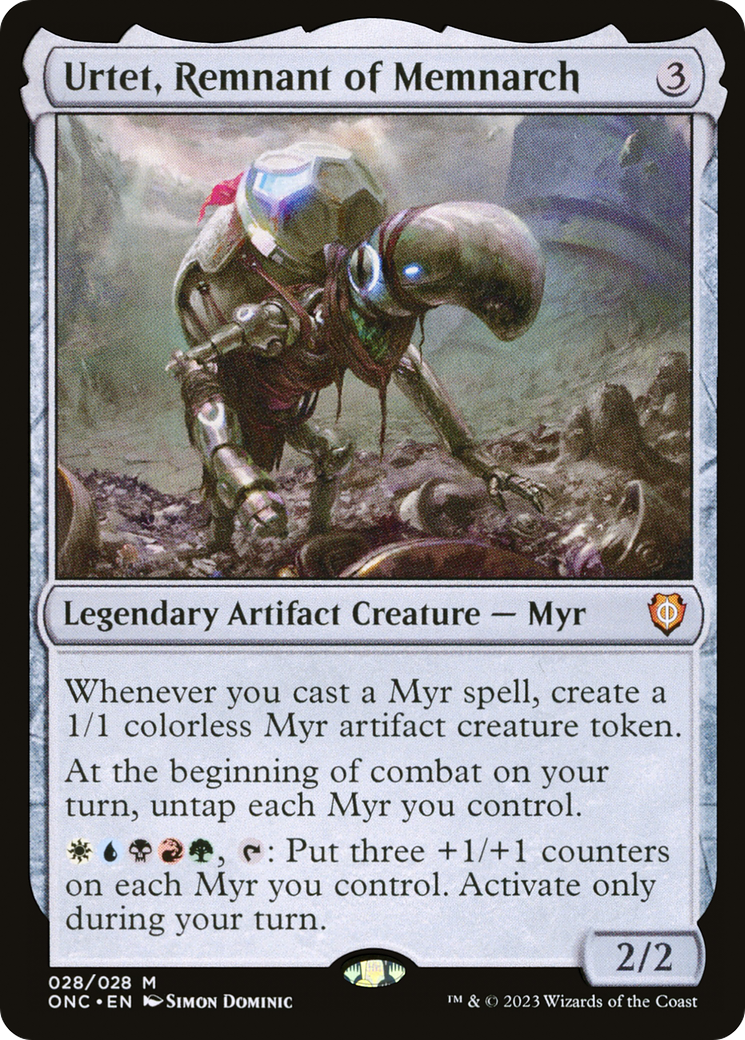 Urtet, Remnant of Memnarch (ONC-028) [Phyrexia: All Will Be One Commander] MTG Single Wizards of the Coast