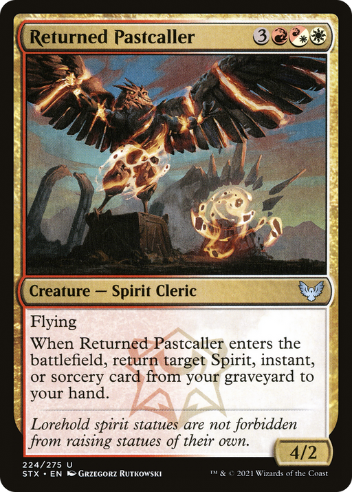 Returned Pastcaller (STX-224) [Strixhaven: School of Mages] MTG Single Wizards of the Coast