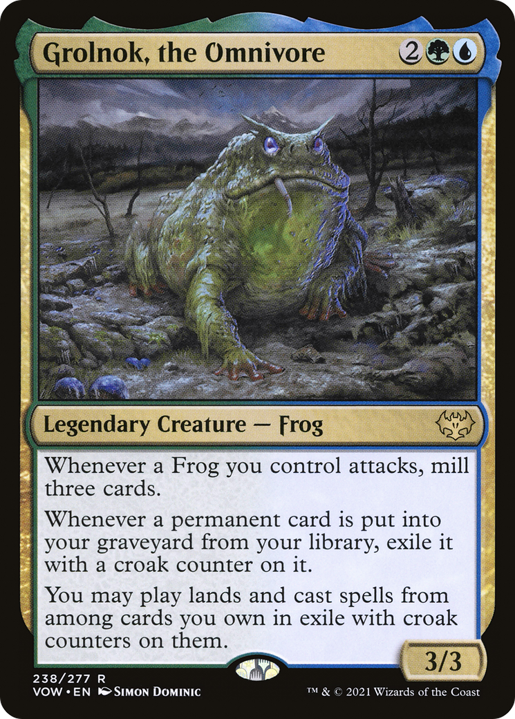 Grolnok, the Omnivore (VOW-238) [Innistrad: Crimson Vow] Foil MTG Single Wizards of the Coast