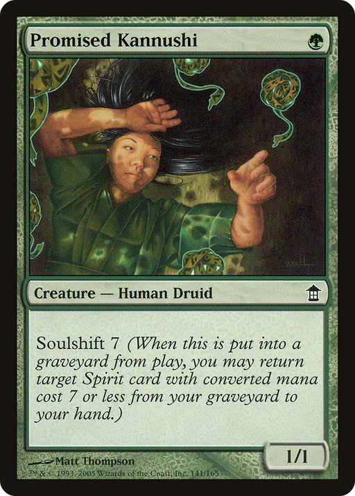 Promised Kannushi (SOK-141) [Saviors of Kamigawa] MTG Single Wizards of the Coast