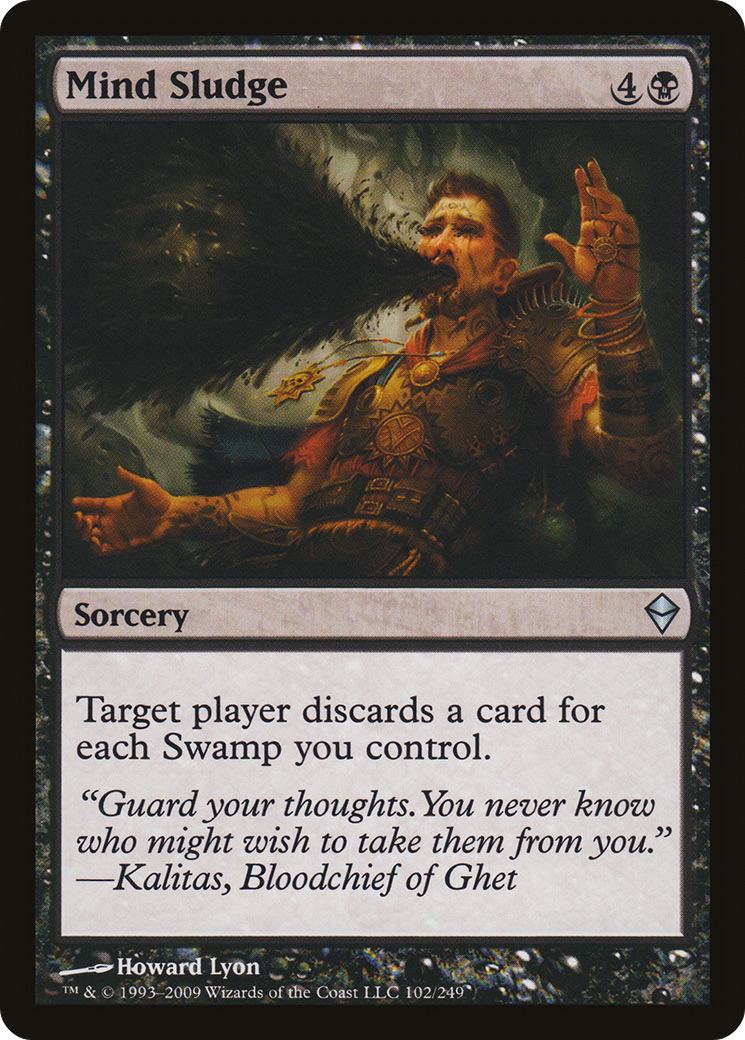 Mind Sludge (ZEN-102) [Zendikar] Foil MTG Single Wizards of the Coast