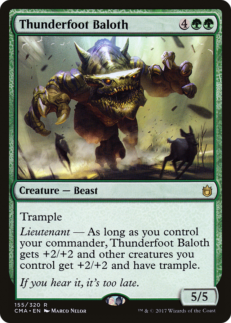 Thunderfoot Baloth (CMA-155) [Commander Anthology] MTG Single Wizards of the Coast