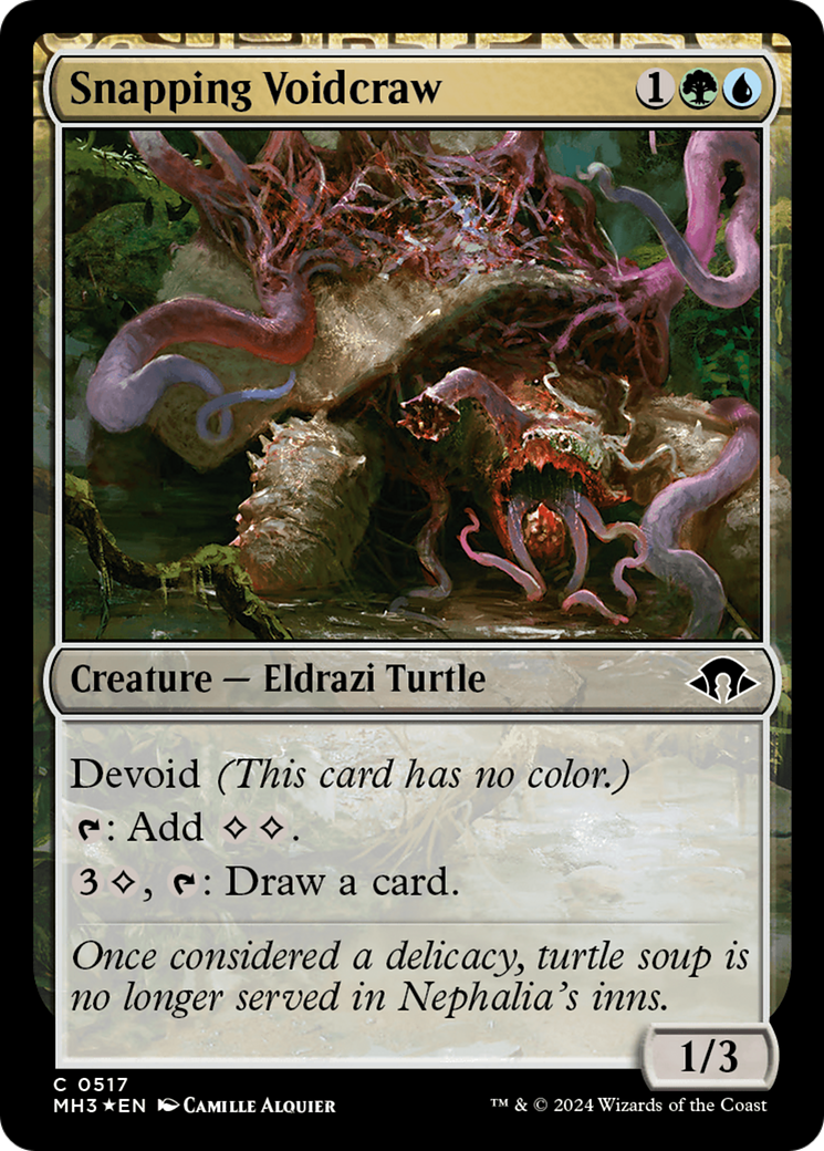 Snapping Voidcraw (Ripple Foil) (MH3-517) [Modern Horizons 3] Foil MTG Single Wizards of the Coast