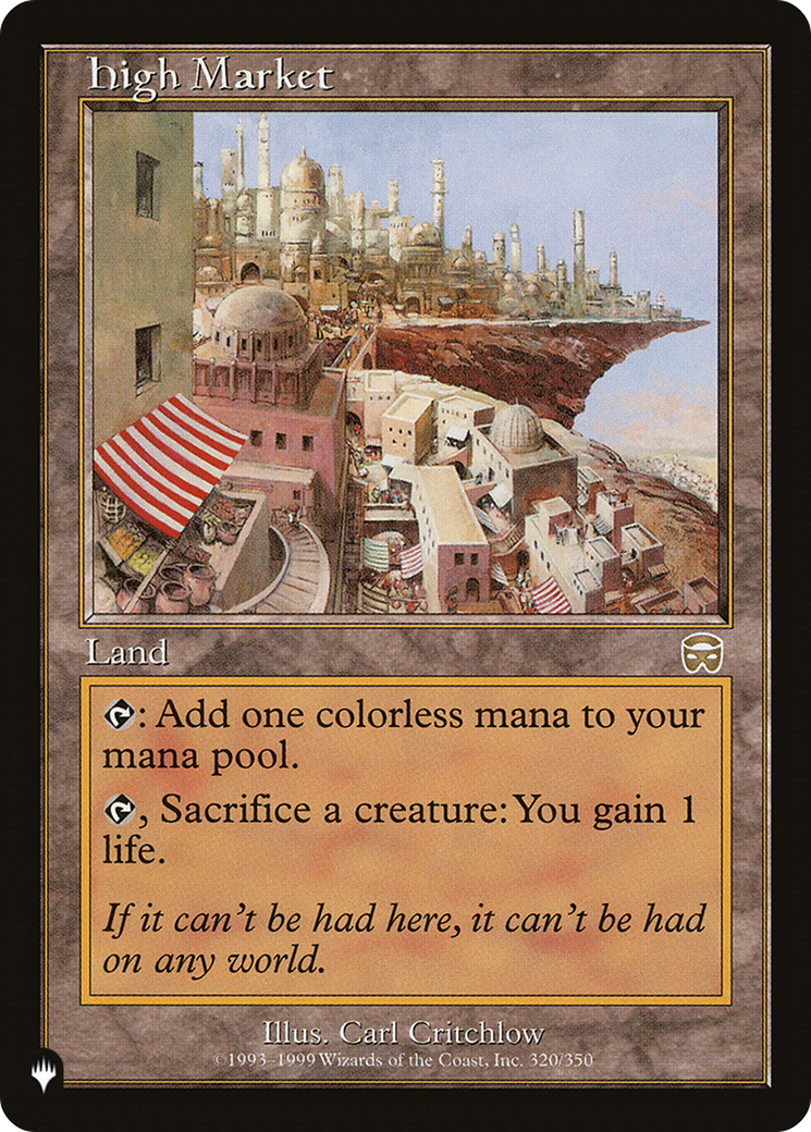 High Market (LIST-MMQ-320) [Mystery Booster] The List MTG Single Wizards of the Coast