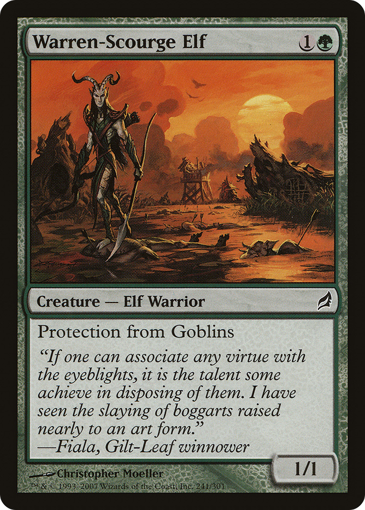 Warren-Scourge Elf (LRW-241) [Lorwyn] Foil MTG Single Wizards of the Coast