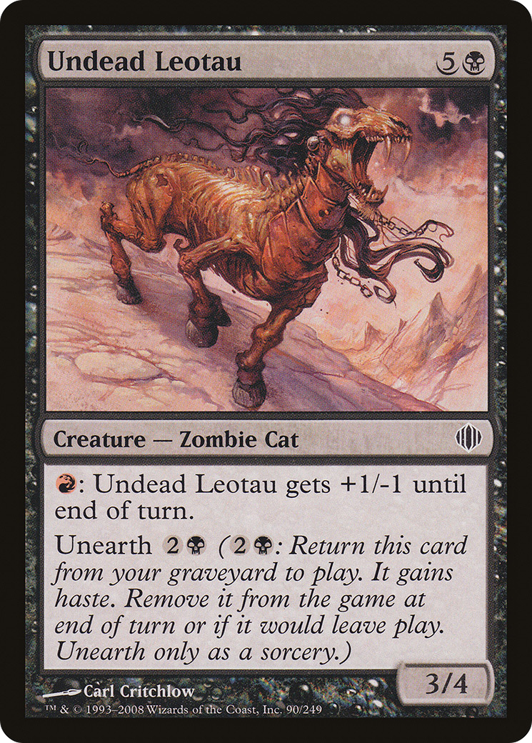 Undead Leotau (ALA-090) [Shards of Alara] MTG Single Wizards of the Coast