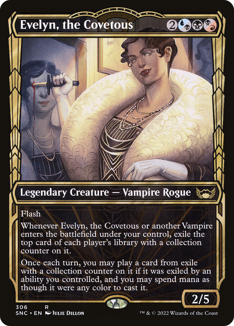 Evelyn, the Covetous (SNC-306) [Streets of New Capenna] (Showcase) Foil MTG Single Wizards of the Coast