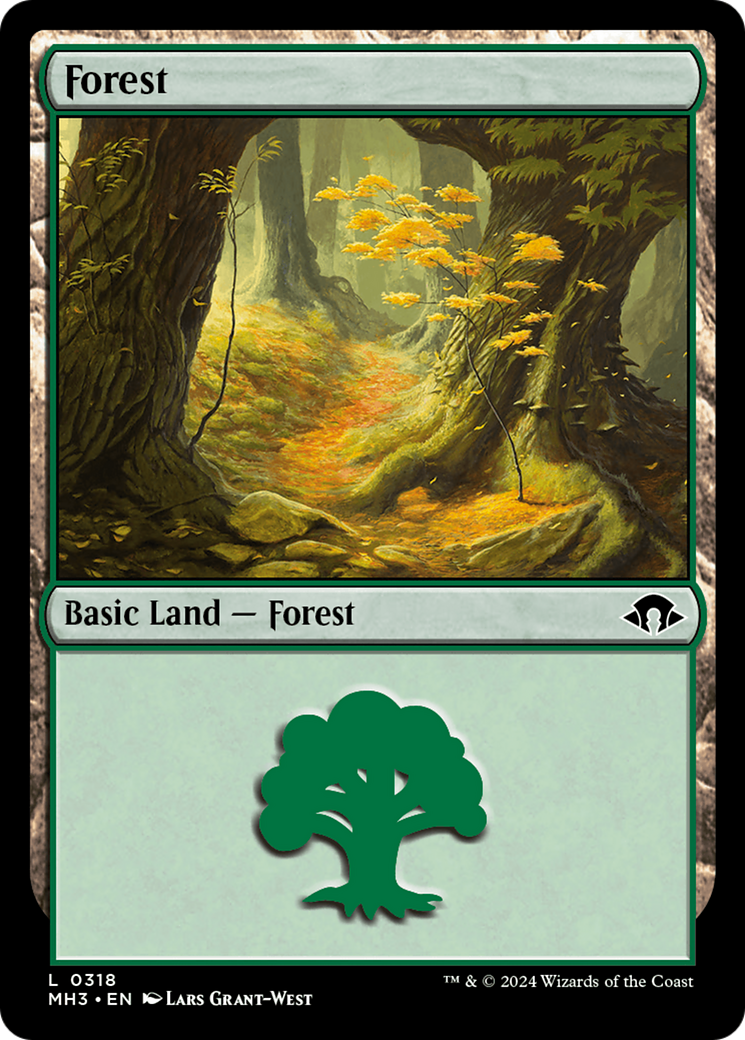 Forest (0318) (MH3-318) [Modern Horizons 3] Foil MTG Single Wizards of the Coast