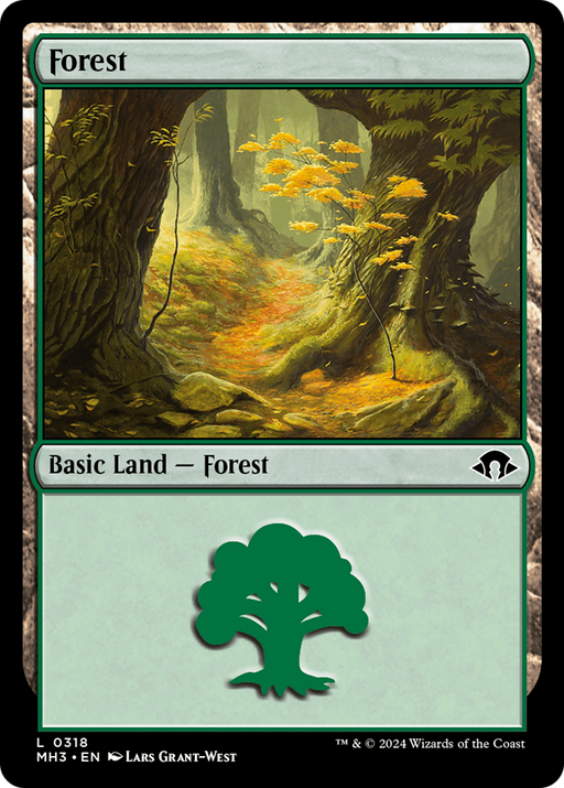 Forest (0318) (MH3-318) [Modern Horizons 3] Foil MTG Single Wizards of the Coast