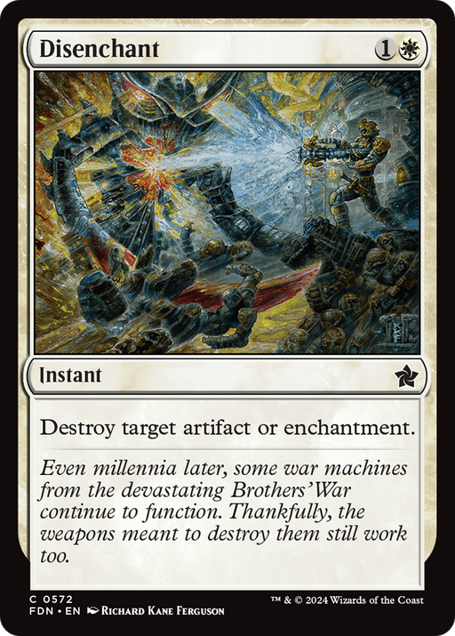 Disenchant (FDN-572) [Foundations] MTG Single Wizards of the Coast