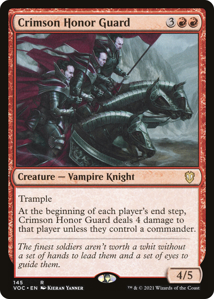 Crimson Honor Guard (VOC-145) [Crimson Vow Commander] MTG Single Wizards of the Coast