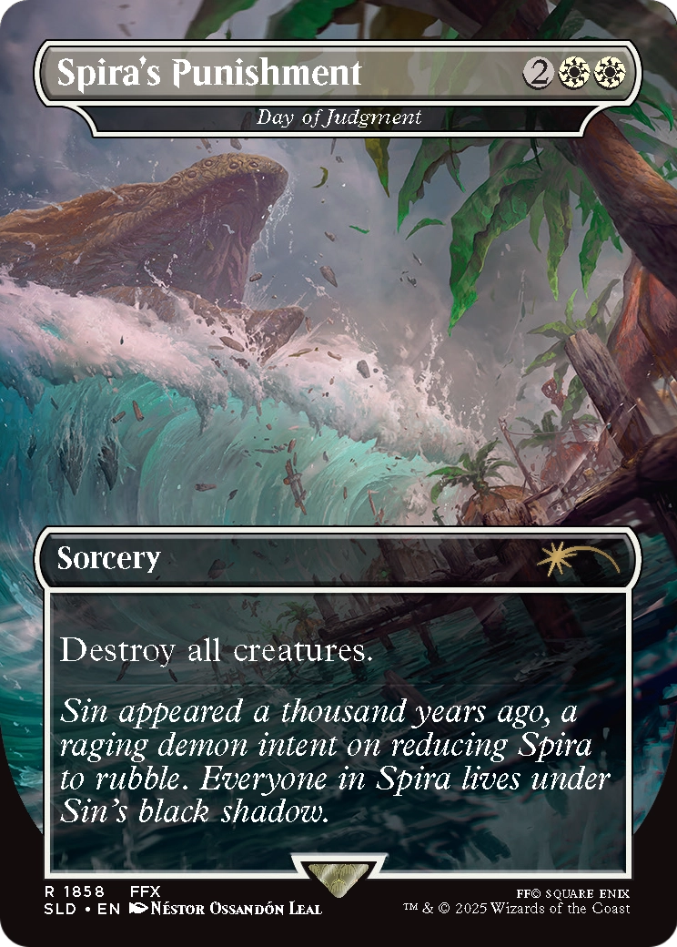 Spira's Punishment - Day of Judgment (SLD-1858) [Secret Lair] Drop (Borderless) Foil MTG Single Wizards of the Coast