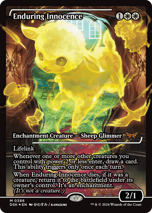 Enduring Innocence (DSK-386) [Duskmourn: House of Horror] (Showcase) Foil MTG Single Wizards of the Coast