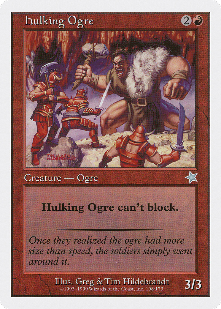 Hulking Ogre (S99-108) [Misc] Starter 1999 MTG Single Wizards of the Coast