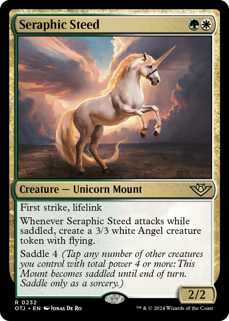 Seraphic Steed (OTJ-232) [Outlaws of Thunder Junction] Foil MTG Single Wizards of the Coast