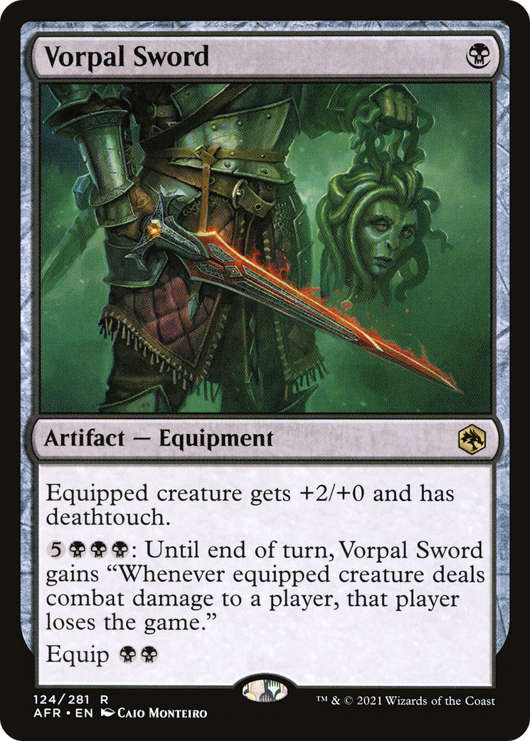 Vorpal Sword (AFR-124) [Adventures in the Forgotten Realms] MTG Single Wizards of the Coast