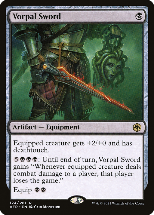 Vorpal Sword (AFR-124) [Adventures in the Forgotten Realms] MTG Single Wizards of the Coast
