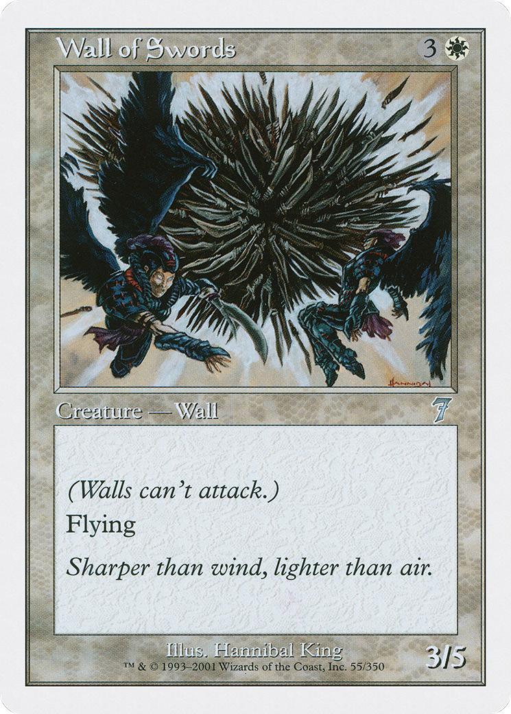 Wall of Swords (7ED-055) [Seventh Edition] MTG Single Wizards of the Coast