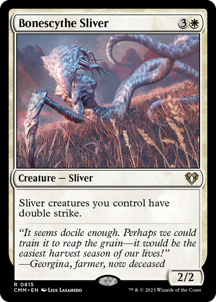 Bonescythe Sliver (CMM-815) [Commander Masters] MTG Single Wizards of the Coast
