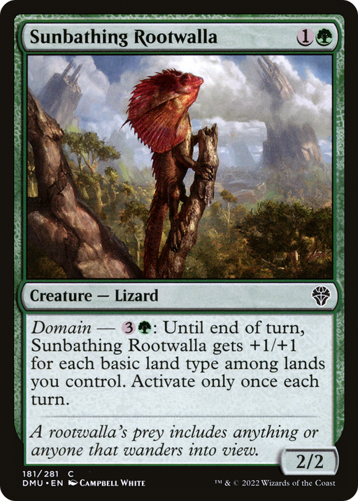 Sunbathing Rootwalla (DMU-181) [Dominaria United] Foil MTG Single Wizards of the Coast
