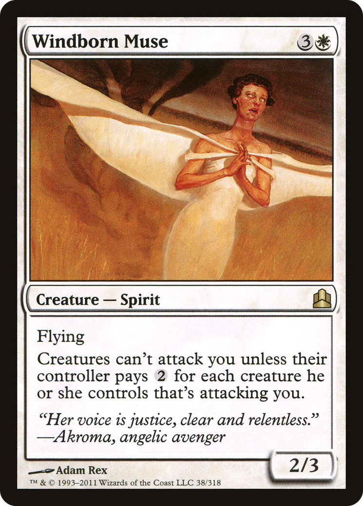 Windborn Muse (CMD-038) [Commander 2011] MTG Single Wizards of the Coast