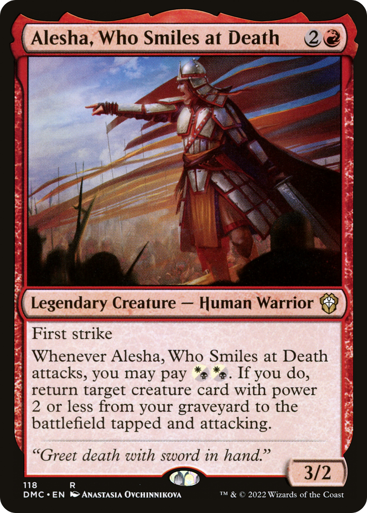 Alesha, Who Smiles at Death (DMC-118) [Dominaria United Commander] MTG Single Wizards of the Coast
