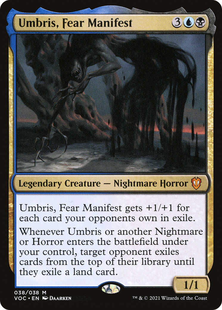 Umbris, Fear Manifest (VOC-038) [Crimson Vow Commander] MTG Single Wizards of the Coast