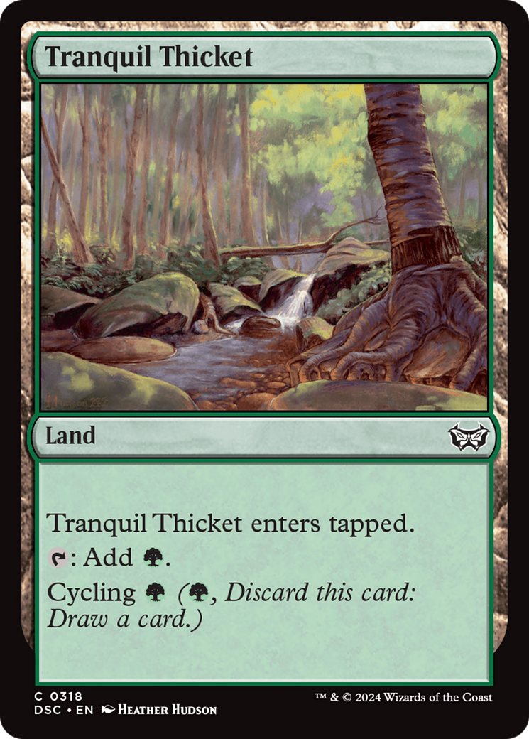 Tranquil Thicket (DSC-318) [Duskmourn: House of Horror Commander] MTG Single Wizards of the Coast