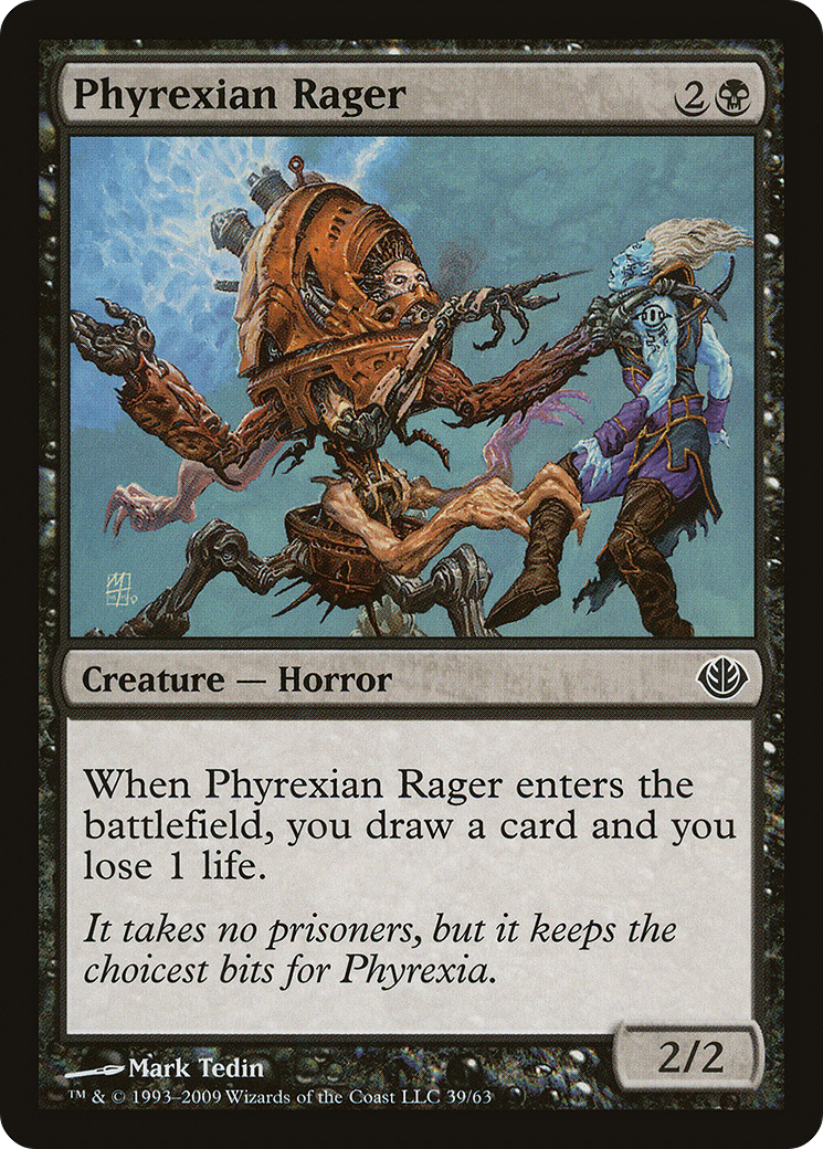Phyrexian Rager (DDD-039) [Misc] Duel Decks: Garruk vs. Liliana MTG Single Wizards of the Coast