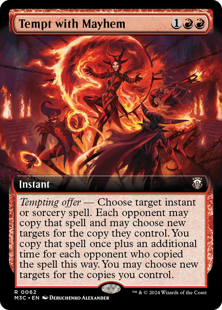 Tempt with Mayhem (M3C-062) [Modern Horizons 3 Commander] (Extended Art) MTG Single Wizards of the Coast