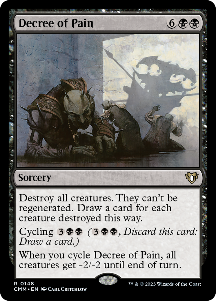 Decree of Pain (CMM-148) [Commander Masters] Foil MTG Single Wizards of the Coast