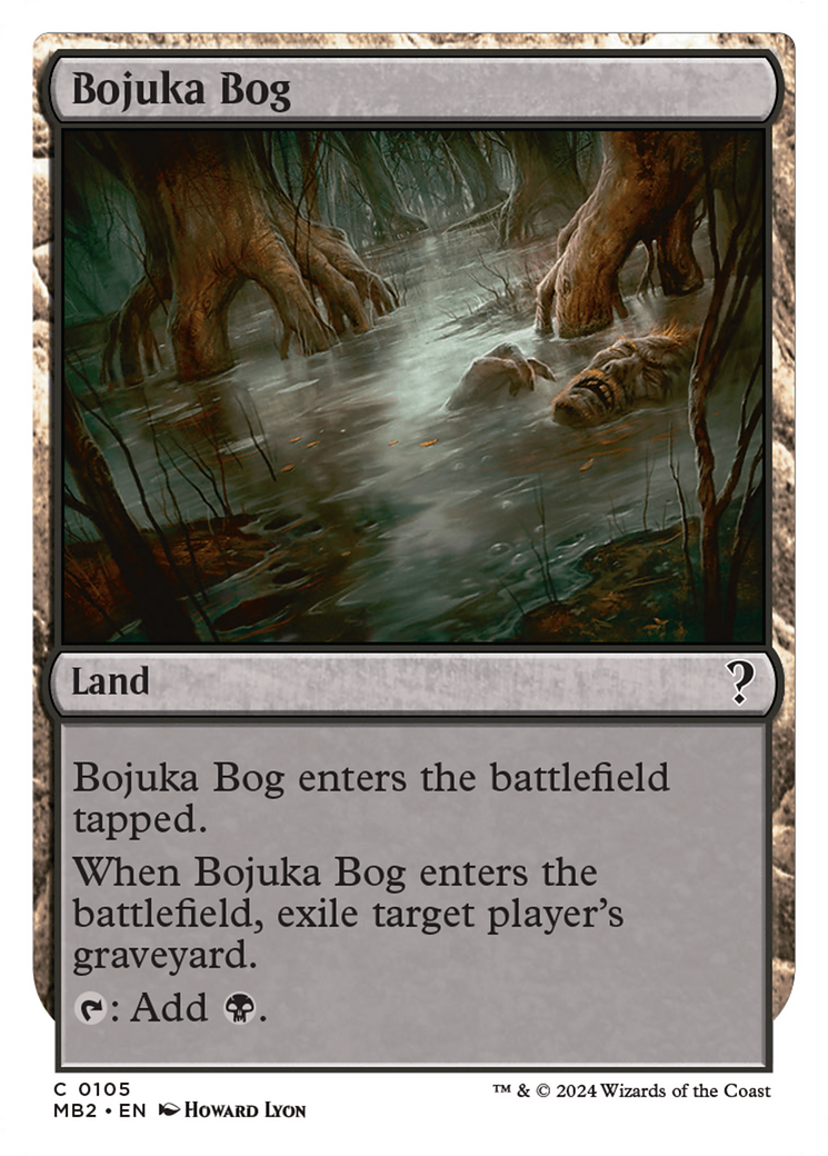 Bojuka Bog (White Border) (MB2-105) [Mystery Booster] Mystery Booster 2 MTG Single Wizards of the Coast