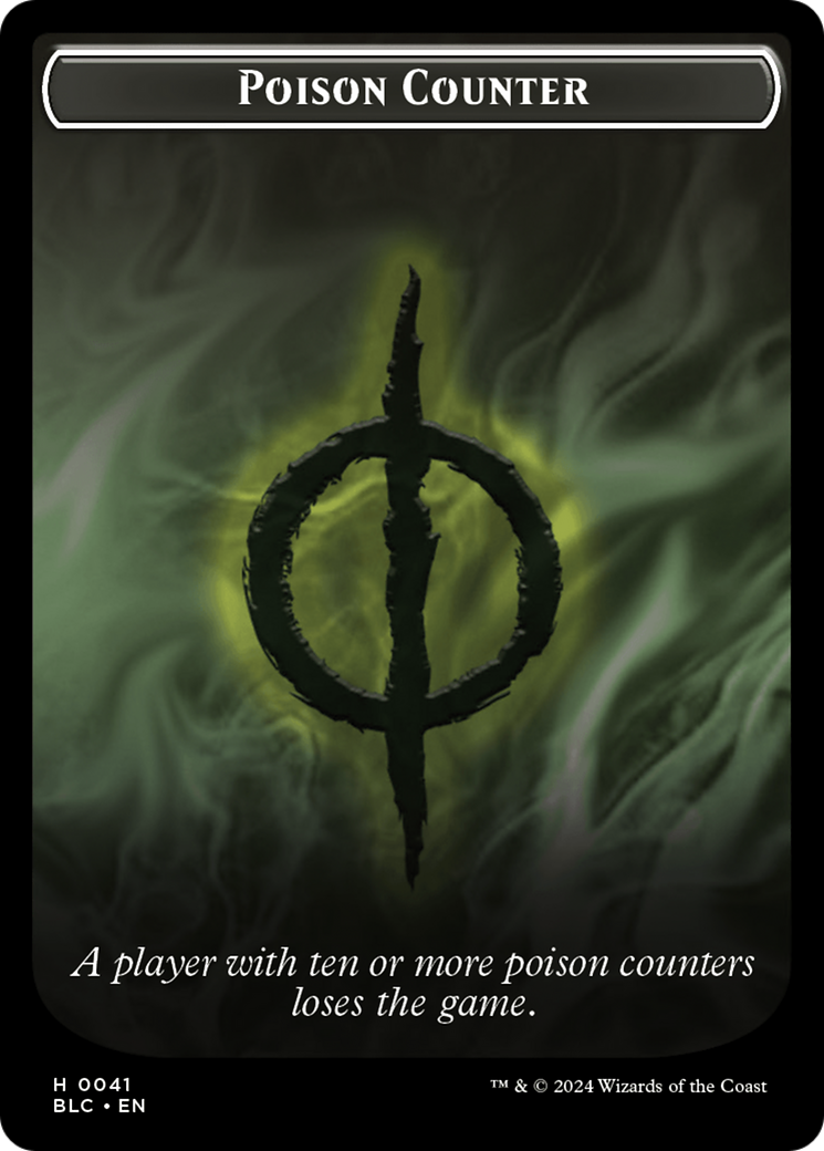 Poison Counter (TBLC-041) [Tokens] Bloomburrow Commander Tokens Foil MTG Single Wizards of the Coast