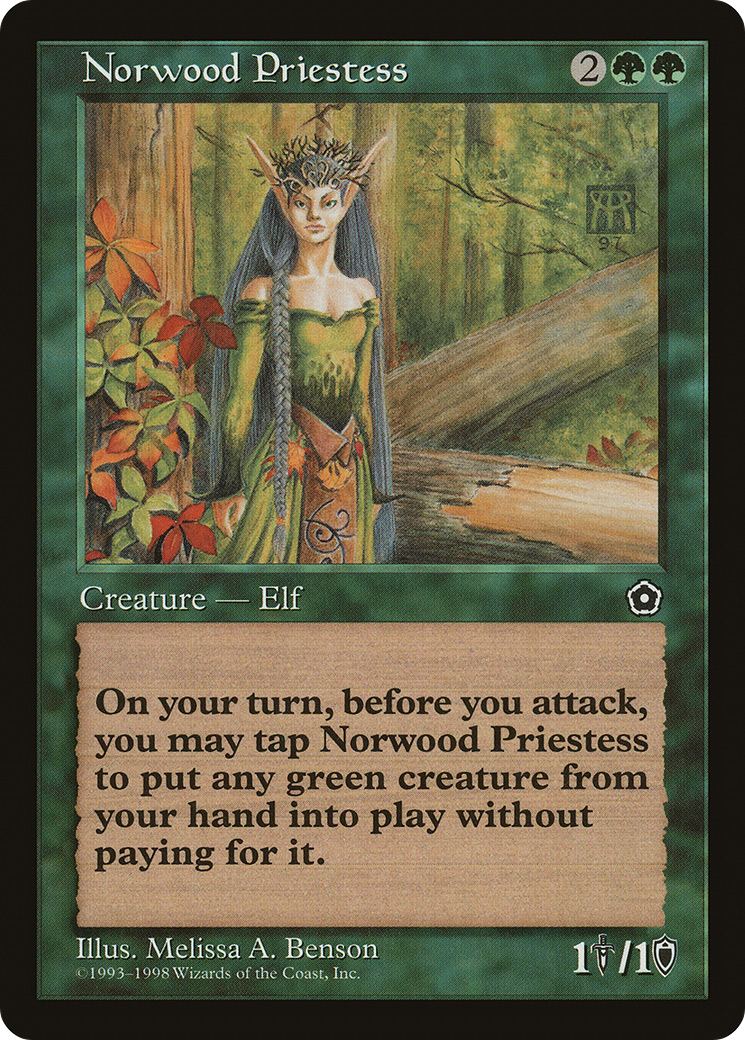 Norwood Priestess (P02-137) [Misc] Portal Second Age MTG Single Wizards of the Coast