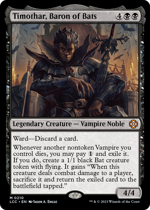 Timothar, Baron of Bats (LCC-210) [The Lost Caverns of Ixalan Commander] MTG Single Wizards of the Coast
