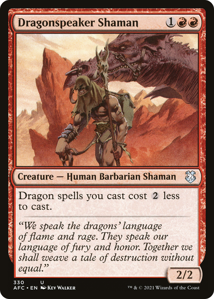 Dragonspeaker Shaman (AFC-330) [Forgotten Realms Commander] MTG Single Wizards of the Coast