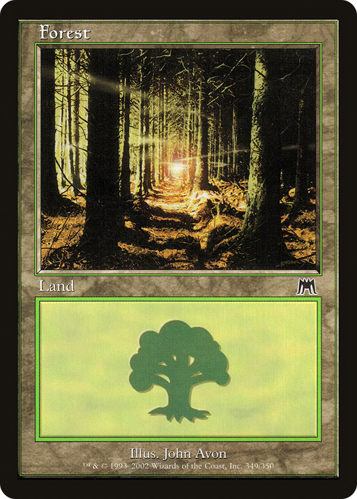 Forest (349) (ONS-349) [Onslaught] Foil MTG Single Wizards of the Coast