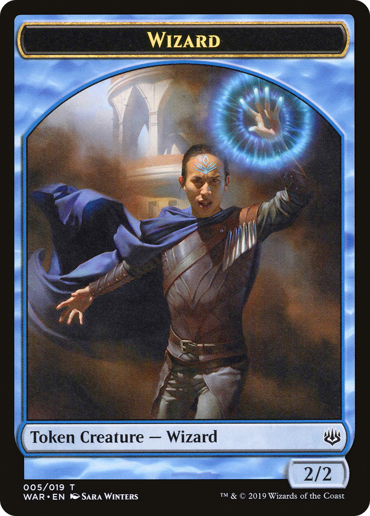Wizard Token (WAR-005) [Tokens] War of the Spark Tokens MTG Single Wizards of the Coast