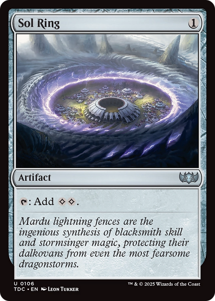 Sol Ring (TDC-106) [Commander: Tarkir: Dragonstorm] MTG Single Wizards of the Coast