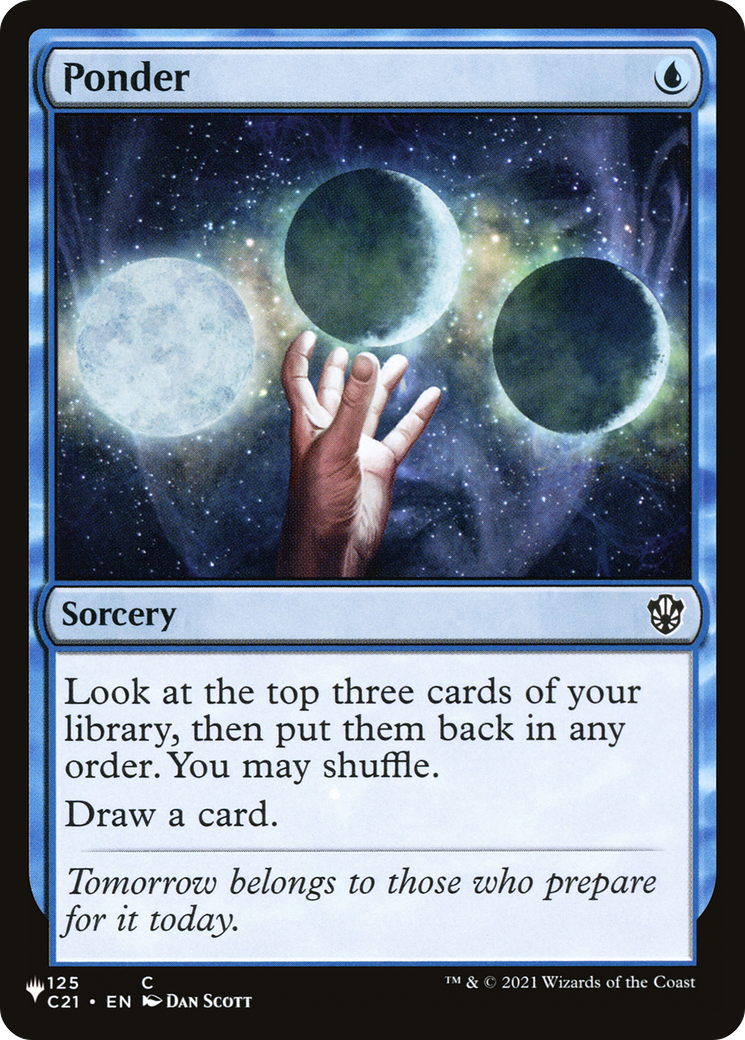 Ponder (LIST-C21-125) [Mystery Booster] The List MTG Single Wizards of the Coast