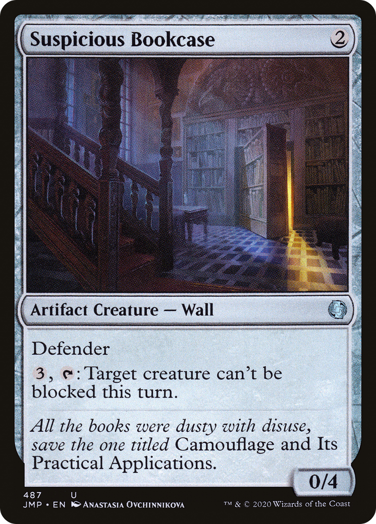 Suspicious Bookcase (JMP-487) [Jumpstart] MTG Single Wizards of the Coast