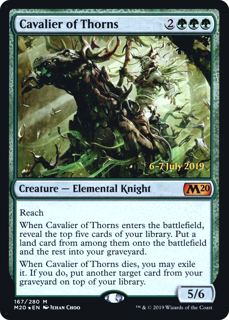 Cavalier of Thorns (PRE-167) [Core Set 2020 Promos] Foil MTG Single Wizards of the Coast