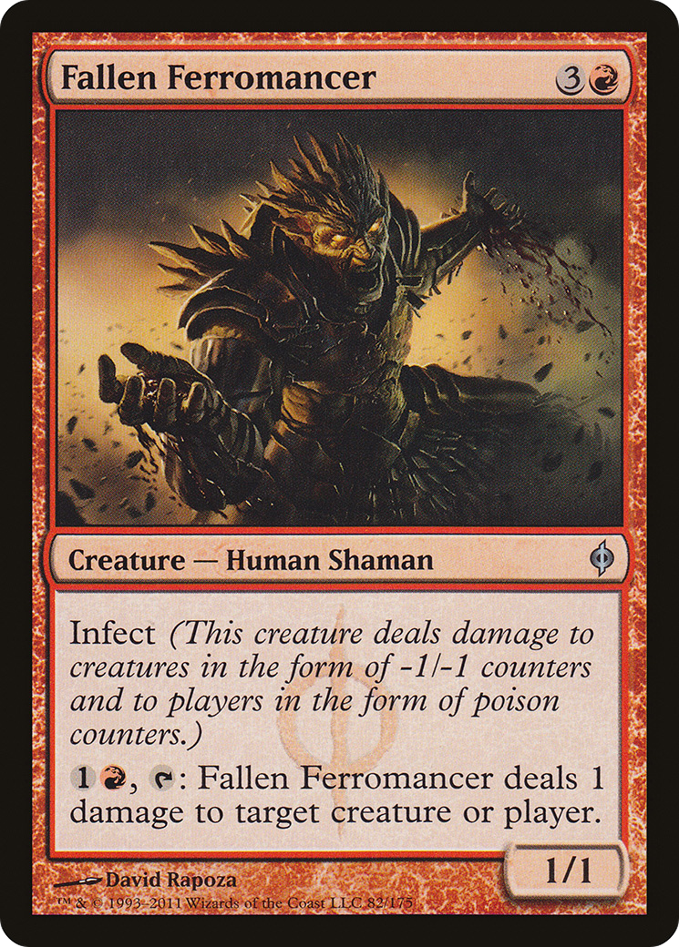 Fallen Ferromancer (NPH-082) [New Phyrexia] Foil MTG Single Wizards of the Coast