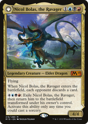 Nicol Bolas, the Ravager // Nicol Bolas, the Arisen (M19-218) [Core Set 2019] MTG Single Wizards of the Coast