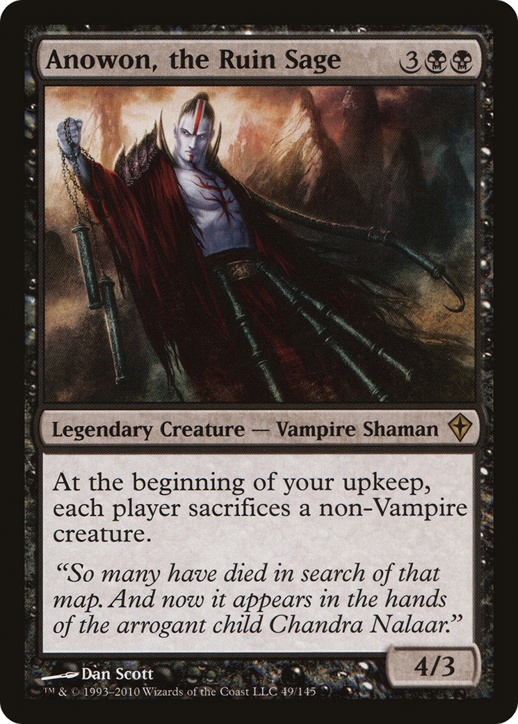Anowon, the Ruin Sage (WWK-049) [Worldwake] Foil MTG Single Wizards of the Coast